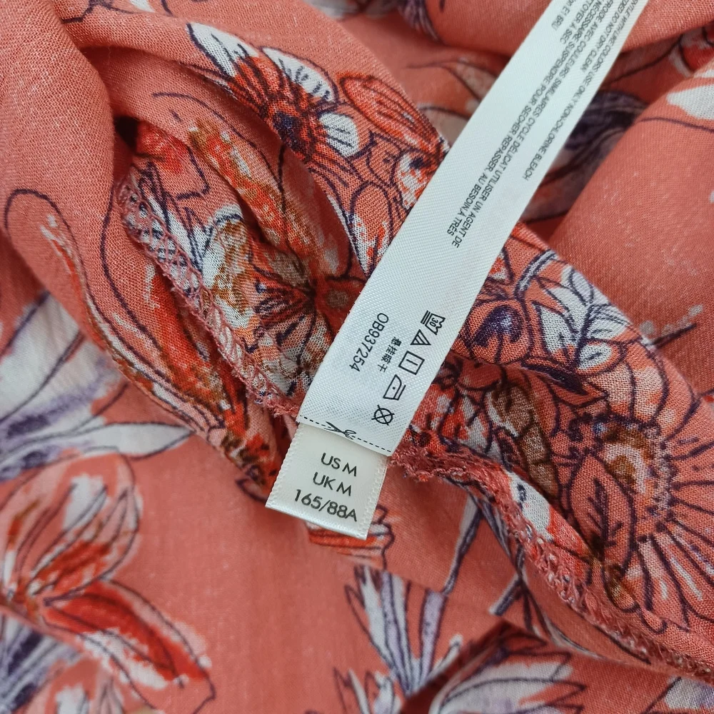 Free People One Step Ahead Maxi Dress Size Women M Floral Smocked Viscose Boho